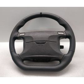 MITSUBISHI GTO 3000GT MK1 STEERING WHEEL FLAT BOTTOM CUSTOM GREY STITCH buy in USA