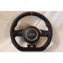 STEERING WHEEL AUDI A5 A3 8P A8 D3 Q7 A6 FLAT ALCANTARA S LINE Custom A4 B6 B7 buy in USA