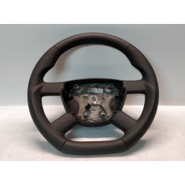 FORD TRANSIT MK7 STEERING WHEEL CUSTOM FLAT BOTTOM LEATHER 2006-2014 6C11-3600 buy in USA