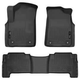 Husky Liners 2019+ Infiniti QX80/2019+ Nissan Armada Weatherbeater Black Fnt & 2nd Seat Floor Liners buy in USA