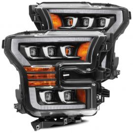 AlphaRex 17-20 Ford Raptor NOVA LED Proj Headlights Plank Style Matte Black w/Activ Light/Seq Signal buy in USA