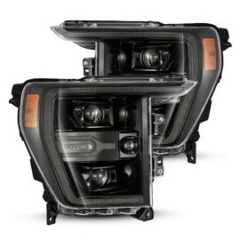 AlphaRex 21-22 Ford F150 Luxx-Series Projector Headlights Alpha-Black w/Activ Light/Seq Signal buy in USA