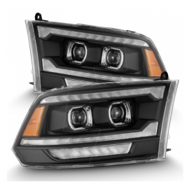 AlphaRex 09-18 Ram 1500/2500 PRO-Series Proj Headlights Black w/Sequential Signal and Top/Middle DRL buy in USA