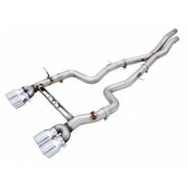 AWE Tuning BMW F8X M3/M4 Track Edition Catback Exhaust - Chrome Silver Tips buy in USA