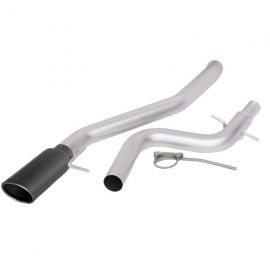 Banks Power 09-10 VW Jetta 2.0L TDI Monster Exhaust System - SS Single Exhaust w/ Black Tip buy in USA