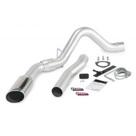 Banks Power 11-14 Chev 6.6L LML ECLB/CCSB/CCLB Monster Exhaust Sys - SS Single Exhaust w/ Chrome Tip buy in USA