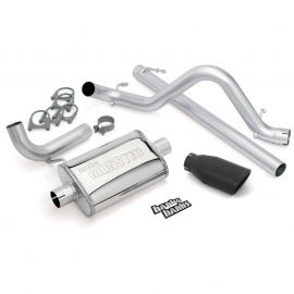 Banks Power 07-11 Jeep 3.8L Wrangler - 2dr Monster Exhaust System - SS Single Exhaust w/ Black Tip buy in USA