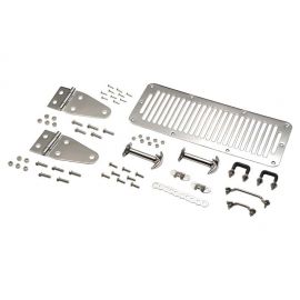 Kentrol 78-95 Jeep CJ/Wrangler YJ Hood Kit - Polished Silver buy in USA