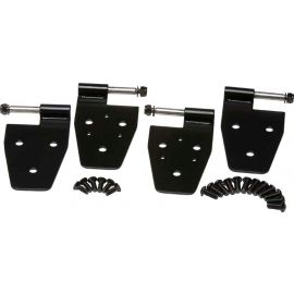 Kentrol 87-95 Jeep Wrangler YJ Door Hinge Set 4 Pieces - Powdercoat Black buy in USA