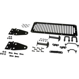 Kentrol 78-95 Jeep CJ/Wrangler YJ Hood Kit - Powdercoat Black buy in USA