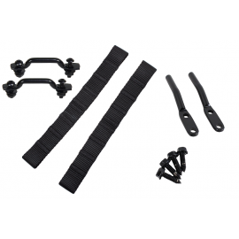 Kentrol 76-95 Jeep CJ/YJ Door Strap Kit Black Powdercoat Stainless Steel buy in USA