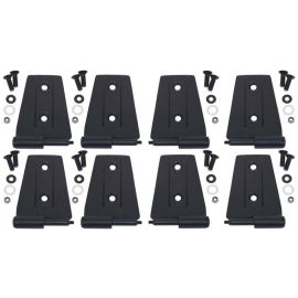 Kentrol 07-18 Jeep Wrangler JK Door Hinge Set 8 Pieces 4 Door - Textured Black buy in USA