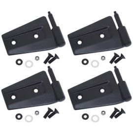 Kentrol 07-18 Jeep Wrangler JK Door Hinge Set 4 Pieces 2 Door - Textured Black buy in USA