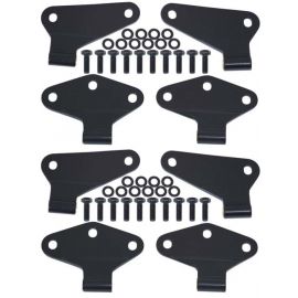 Kentrol 07-18 Jeep Wrangler JK Body Door Hinge Set 8 Pieces 4 Door - Textured Black buy in USA