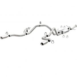 MagnaFlow 14 Toyota Tundra V8 4.6L/5.7L Stainless Cat Back Exhaust Dual Split Rear Exit buy in USA