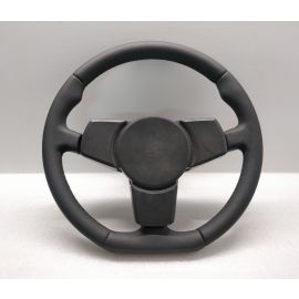 PORSCHE 924 944 928 STEERING WHEEL 3 SPOKE NEW LEATHER CUSTOM FLAT STUNNING buy in USA