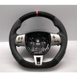 JAGUAR XF X250 STEERING WHEEL CUSTOM FLAT BOTTOM ALCANTARA 2008-2011 buy in USA