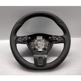 VW Passat B7 CC STEERING WHEEL NEW LEATHER FLAT TIPTRONIC PADDLE T6 CADDY buy in USA