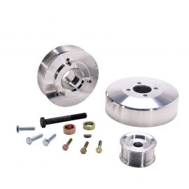 1997-2004 Ford F150 Expedition 4.6 5.4 Underdrive Pulley Kit - Lightweight CNC Billet Aluminum (3pc) buy in USA