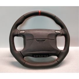 MITSUBISHI GTO 3000GT MK1 STEERING WHEEL FLAT CUSTOM RED STITCH buy in USA