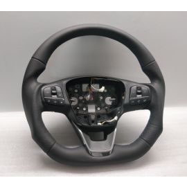 2018 FORD TRANSIT CUSTOM MK8 STEERING WHEEL FLAT SPORT NEW LEATHER BLUE STITCH buy in USA