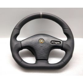 NISSAN 300ZX Z32 STEERING WHEEL FLAT BOTTOM CUSTOM GREY STITCH JDM buy in USA