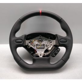 MAZDA RX-7 FD3S STEERING WHEEL LEATHER FLAT CUSTOM GREY STITCH RED BAND RX7 13B buy in USA