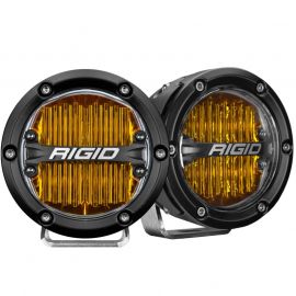 Rigid Industries 360-Series 4in LED SAE J583 Fog Light - Selective Yellow (Pair) buy in USA