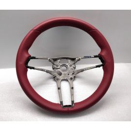 PORSCHE 911 992 STEERING WHEEL RED LEATHER MACAN GTS CAYMAN 718 2020-2021 buy in USA