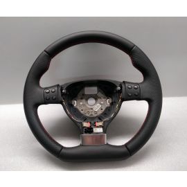 VW GOLF 5 mk5 Steering Wheel Flat Bottom New Leather JETTA EOS CUSTOM 1Q0419091 buy in USA