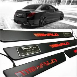 W205 W204 W213 C E class Mercedes-Benz WALD Style Entrance Mouldings LED Illuminated Door Sills Interior Trims buy in USA