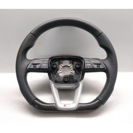 STEERING WHEEL AUDI Q5 Q7 A8 A4 B9 FLAT + CARBON Custom S LINE Q8 PADDLES buy in USA