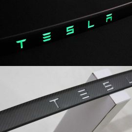 Carbon Tail Trim LED Tesla Lid