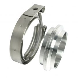 Stainless Bros 2.50in 304SS V-Band Assembly - 2 Flanges/1 Clamp