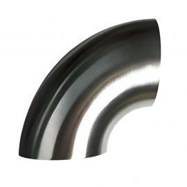 Stainless Bros 3.5in Diameter 1D / 3.5in CLR 90 Degree Bend NO LEG