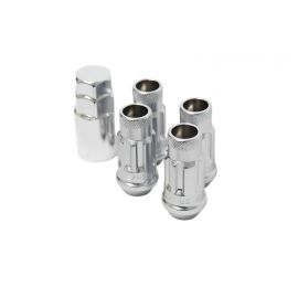 Wheel Mate 12x1.25 48mm Muteki SR48 Silver Open End Locking Lug Nut - Set of 4