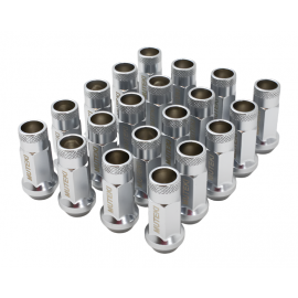 Wheel Mate 12x1.50 48mm Muteki SR48 Satin Silver Open End Lug Nuts