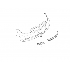 Genuine Front Right Lower Closed Bumper Grille 51 11 7 154 554 buy in USA