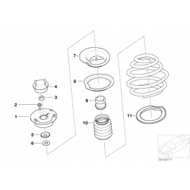 Genuine Guide Support Spring Pad Upper Spring Pad 3mm 31 33 1 128 523 buy in USA