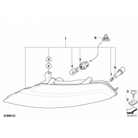 Genuine Front Right OS Turn Indicator Light Lamp White 63 13 7 165 806 buy in USA