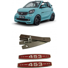 Smart Fortwo C 453 Car Floor Mat Logo Emblems Metal Badges Sticker Decals buy in USA