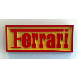 Ferrari Yellow/Red 3d Wall Plaque buy in USA