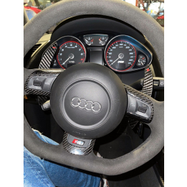 CD Carbon Lenkradspange kompatibel mit Audi TT 8J & R8 V8/V10 Typ 42 buy in USA