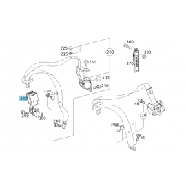 Original Mercedes E-Klasse W211 Gurtschloss rechts/mittig Fondsitze A2118604669 buy in USA