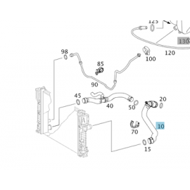 Original Mercedes-Benz Kühlerschlauch oben E-Klasse BR211 buy in USA