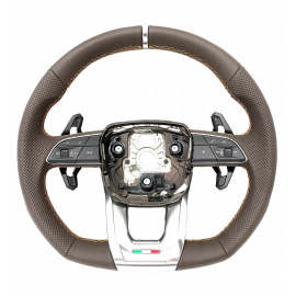 Lamborghini Urus Leather Steering Wheel Brown/Orange Stitches  OEM buy in USA