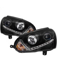 Spyder Volkswagen GTI 06-09/Jetta 06-09 Xenon/HID Model Only - DRL Black PRO-YD-VG06-HID-DRL-BK buy in USA