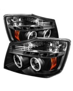 Spyder Nissan Titan 04-14/Armada 04-07 Projector Headlights CCFL Halo LED Blk PRO-YD-NTI04-CCFL-BK buy in USA