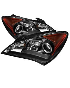 Spyder Hyundai Genesis 10-12 Projector Halogen Model- LED Halo DRL Blk PRO-YD-HYGEN09-DRL-BK buy in USA