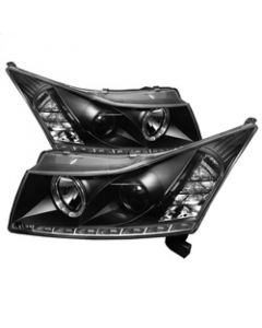 Spyder Chevy Cruze 11-14 Projector Headlights LED Halo -DRL Blk High H1 Low H7 PRO-YD-CCRZ11-DRL-BK buy in USA